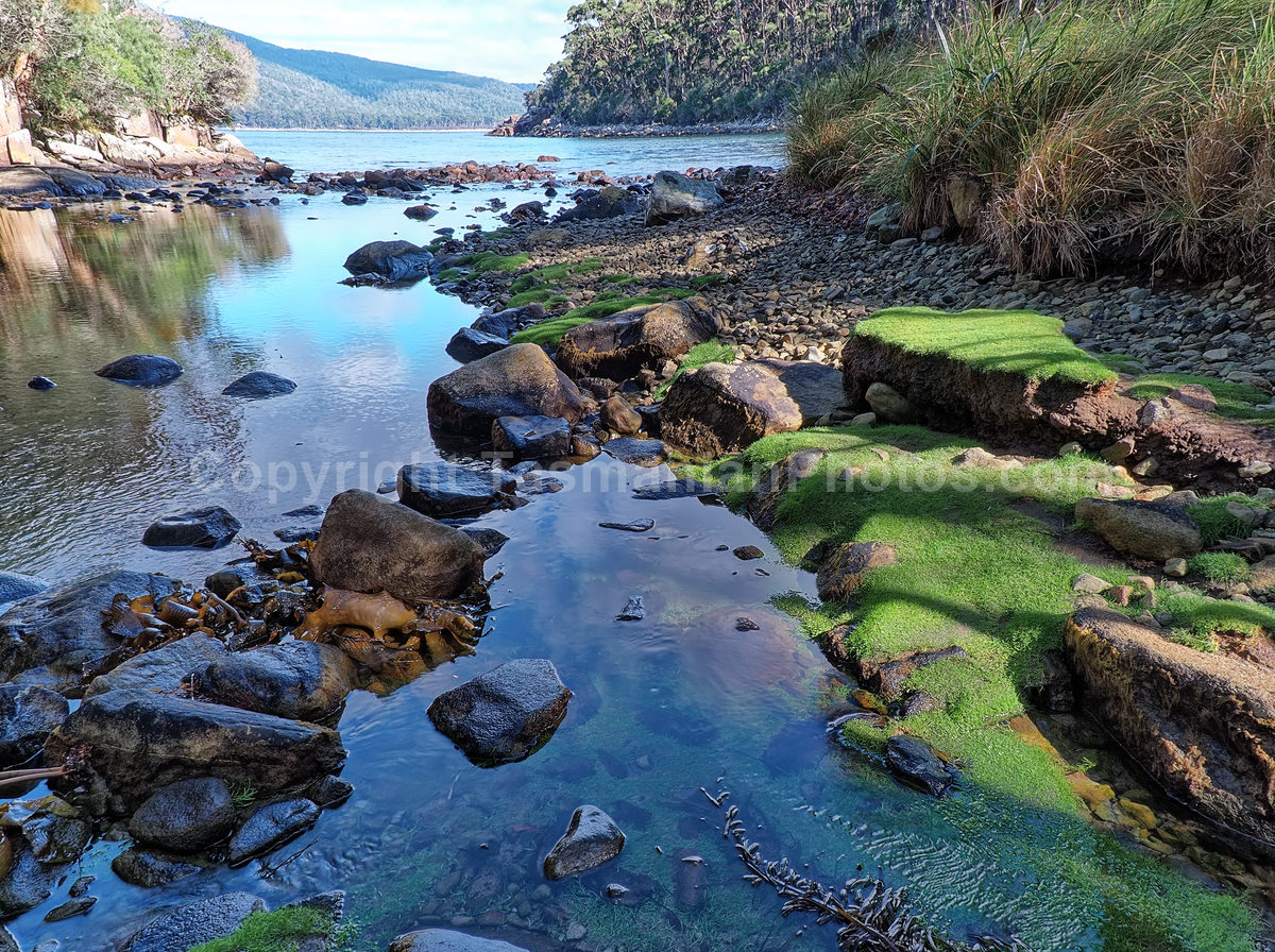 Bivouac Bay, Tasman National Park, Tasmania. (martin chambers: tasmanianphotos.com) (16/04/21) : Bivouac-Bay-Tasmania_20210416-151332