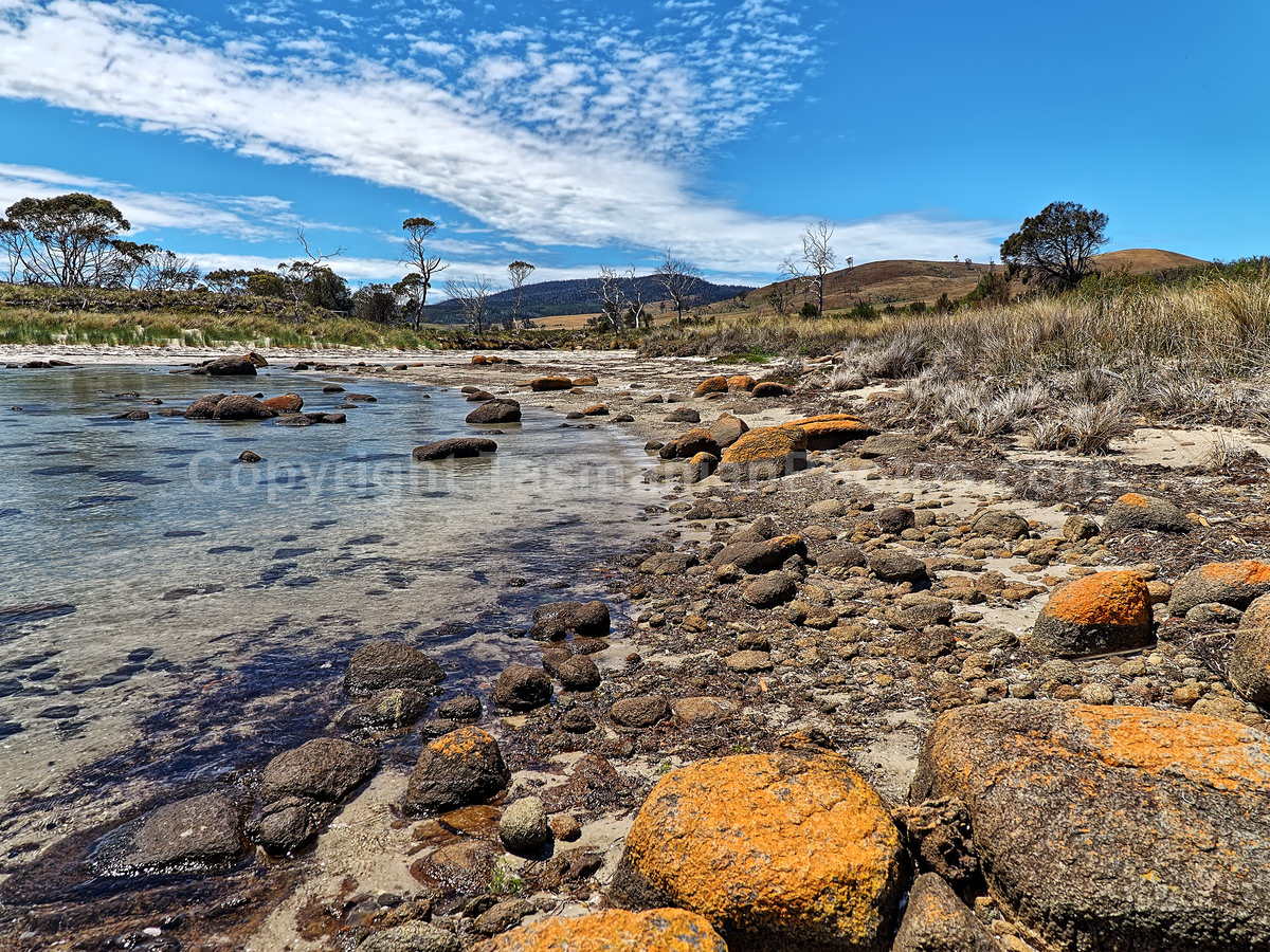 View from the beach at Connelly's Marsh, Tasmania.  (martin chambers: tasmanianphotos.com) (17/12/19) : Connellys-Marsh-Tasmania_20191217-203311