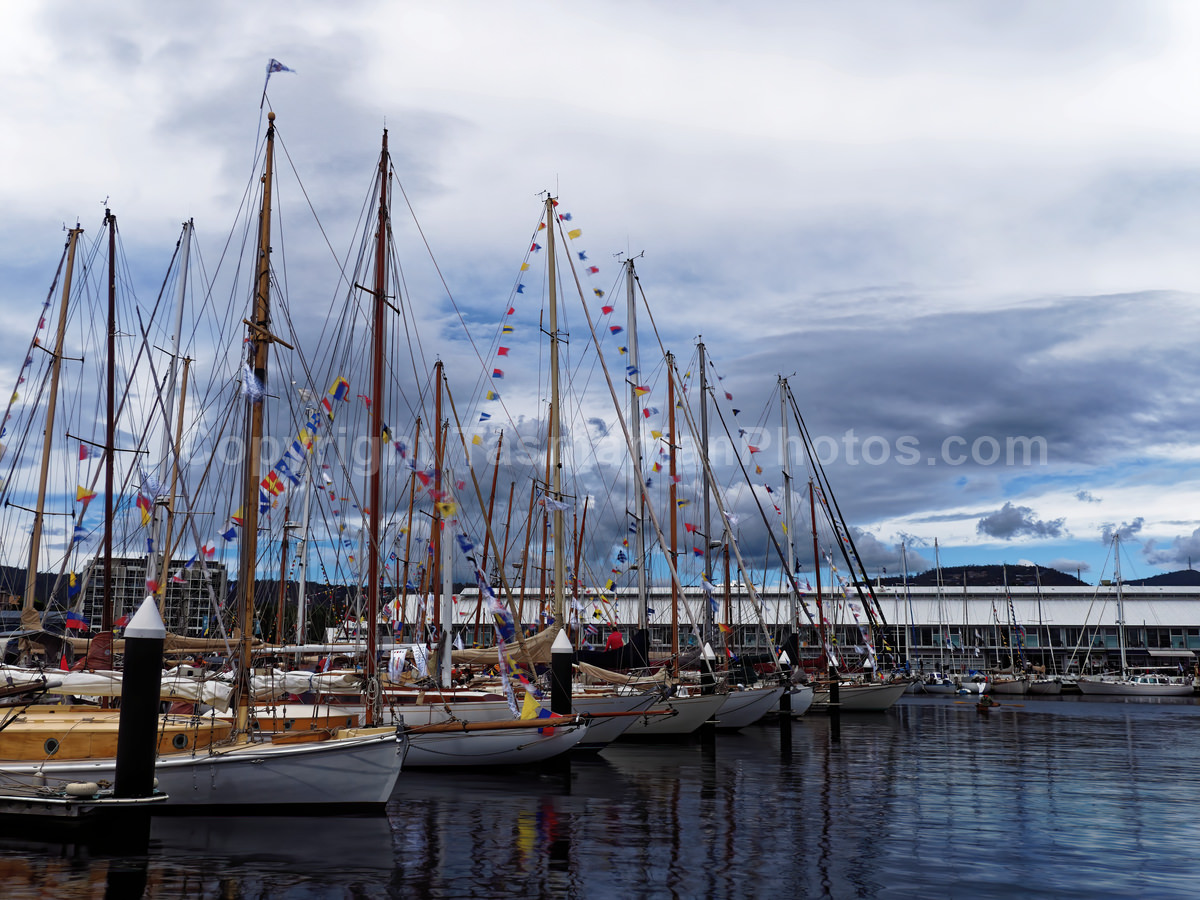 Constitution Dock and the Wooden Boat Festival.  (martin chambers: tasmanianphotos.com) (09/02/19) : Constitution-Dock-Hobart-Tasmania_20190209-205429