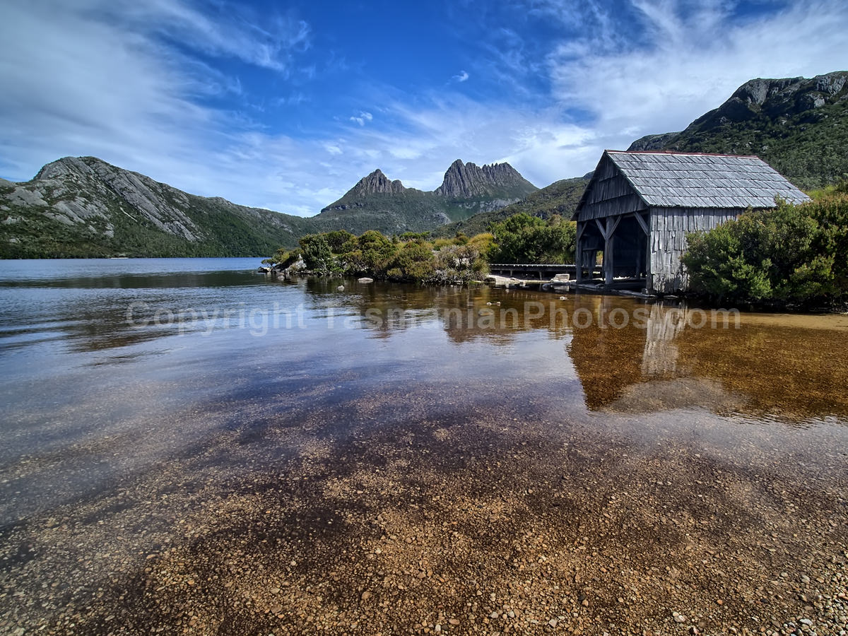 View of Cradle Mountain from Dove Lake. Cradle Mountain Lake St Clair National Park. (martin chambers: tasmanianphotos.com) (21/02/21) : Cradle-Mountain-Lake-St-Clair-National-Park-Tasmania_20210221-174401