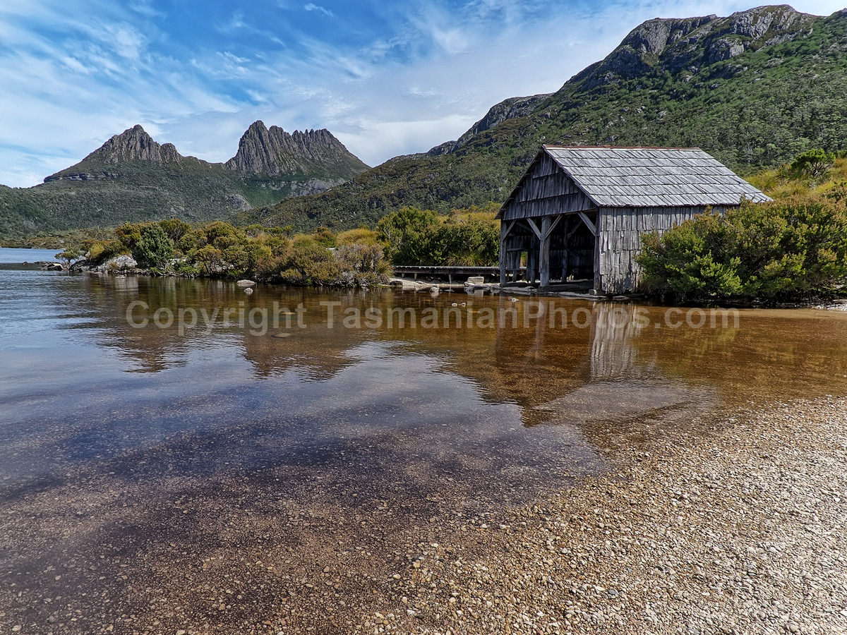 View of Cradle Mountain from Dove Lake. Cradle Mountain Lake St Clair National Park. (martin chambers: tasmanianphotos.com) (21/02/21) : Cradle-Mountain-Lake-St-Clair-National-Park-Tasmania_20210221-174415