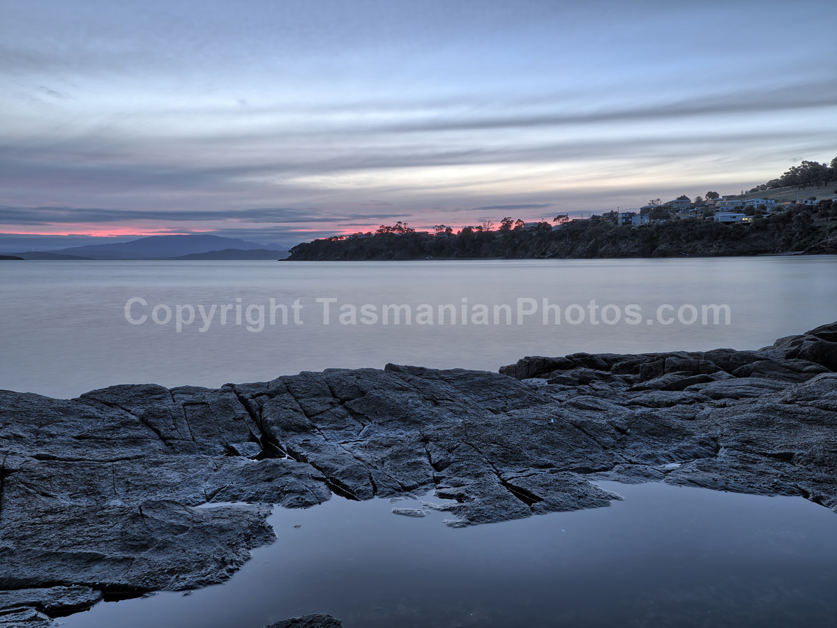 View over Frederick Henry Bay from Primrose Sands, Tasmania. (martin chambers: tasmanianphotos.com) (31/03/18) : Frederick-Henry-Bay-Tasmania_20180331-205645