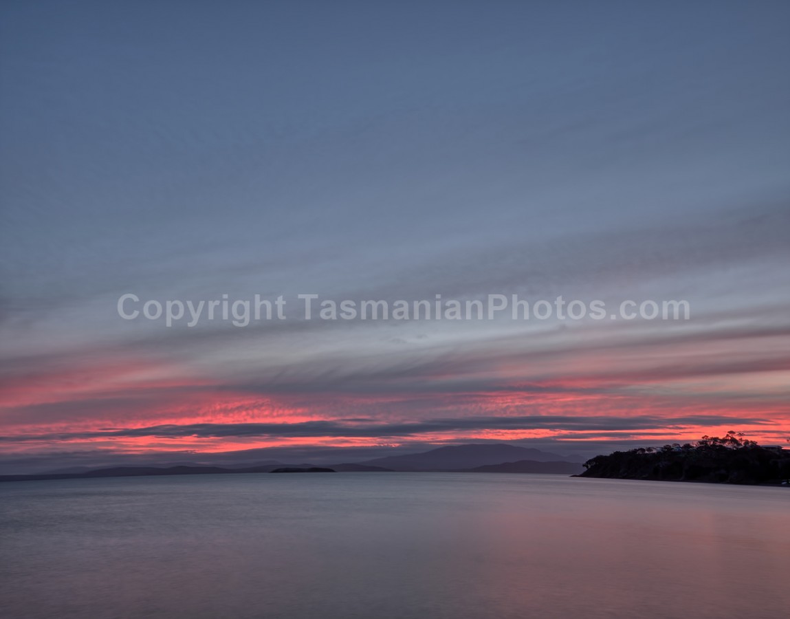 View over Frederick Henry Bay from Primrose Sands, Tasmania. (martin chambers: tasmanianphotos.com) (31/03/18) : Frederick-Henry-Bay-Tasmania_20180331-205647