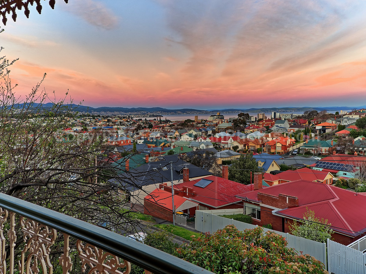 View over Hobart City from West Hobart, Tasmania.  (martin chambers: tasmanianphotos.com) (29/08/20) : Hobart-City-West-Hobart-Tasmania_20200829-092032
