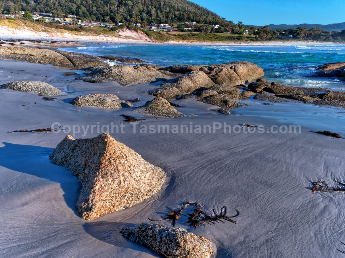 Redbill Beach, Bicheno on the East Coast of Tasmania. (martin chambers: tasmanianphotos.com) (13/07/21) : Redbill-Beach-Tasmania_20210713-150223