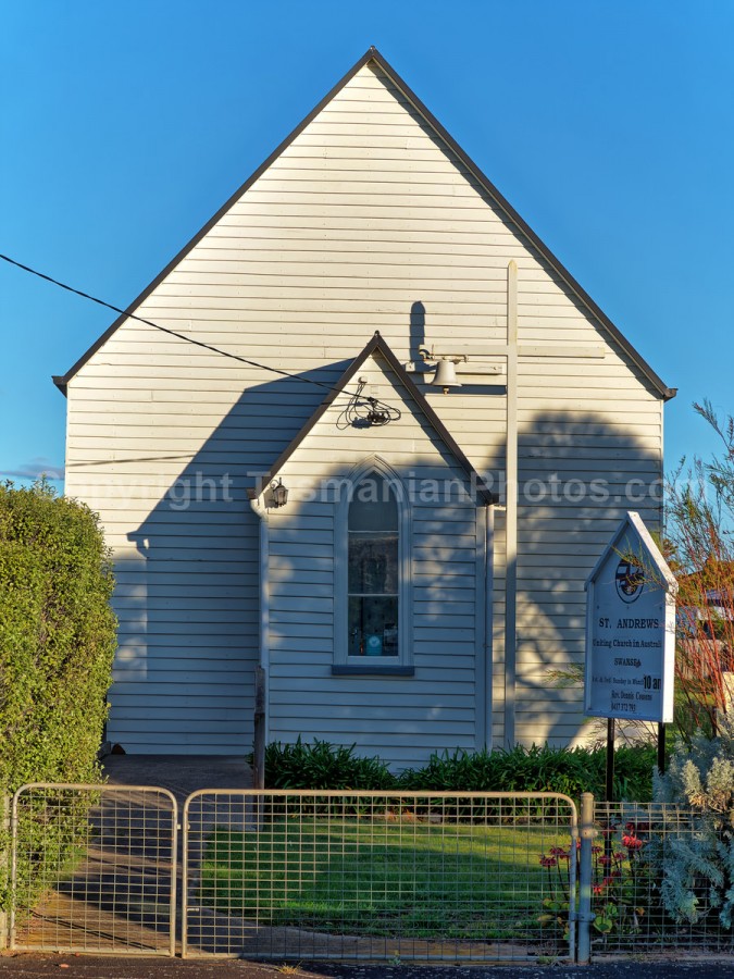 Saint Andrews Unity Church, Swansea, Tasmania. (martin chambers: tasmanianphotos.com) (04/10/21) : Saint-Andrews-Uniting-Church-Tasmania_20211004-171713