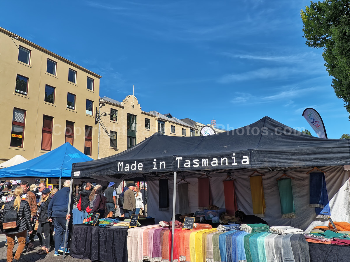 Salamanca Market on a Saturday Morning in Summer, Hobart, Tasmania.  (martin chambers: tasmanianphotos.com) (22/02/20) : Salamanca-Market-Hobart-Tasmania_20200222-093333