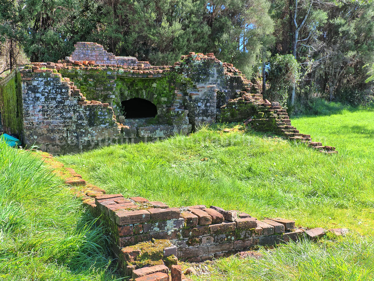 Sarah Island convict ruins. Macquarie Harbour, Strahan, West Coast Tasmania. (martin chambers: tasmanianphotos.com) (07/10/20) : Sarah-Island-Tasmania_20201007-214732