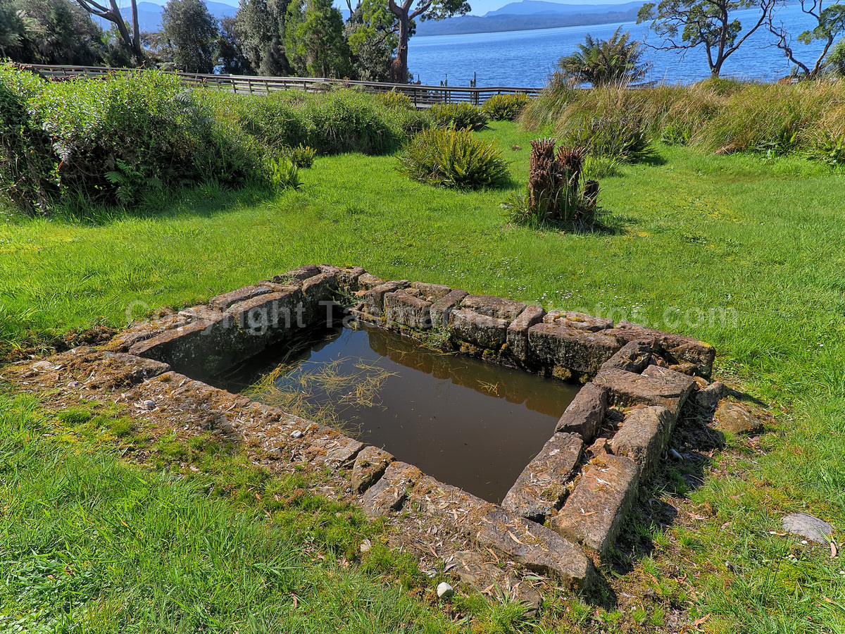 Sarah Island convict ruins. Macquarie Harbour, Strahan, West Coast Tasmania. (martin chambers: tasmanianphotos.com) (07/10/20) : Sarah-Island-Tasmania_20201007-214803