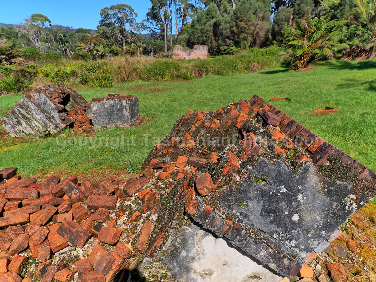 Sarah Island convict ruins. Macquarie Harbour, Strahan, West Coast Tasmania. (martin chambers: tasmanianphotos.com) (07/10/20) : Sarah-Island-Tasmania_20201007-214818