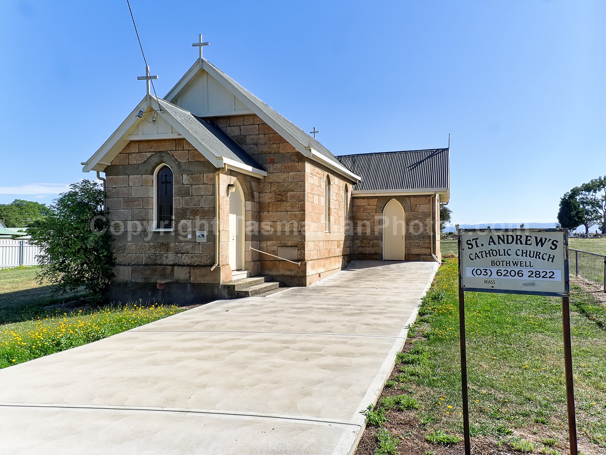 St Andrews Catholic Church, Bothwell,Tasmania. (martin chambers: tasmanianphotos.com) (20/02/21) : St-Andrews-Church-Tasmania_20210220-110832