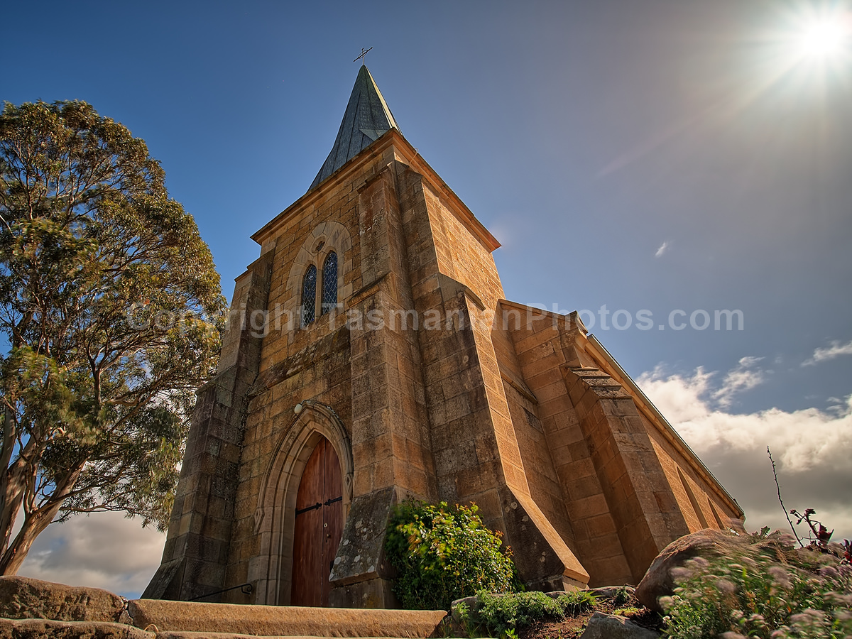 St John the Evangelist Catholic Church.  Oldest Catholic Church in Australia. Richmond, Tasmania. (martin chambers: tasmanianphotos.com) (01/10/20) : St-John-the-Evangelist-Catholic-Church-Tasmania_20201001-172005