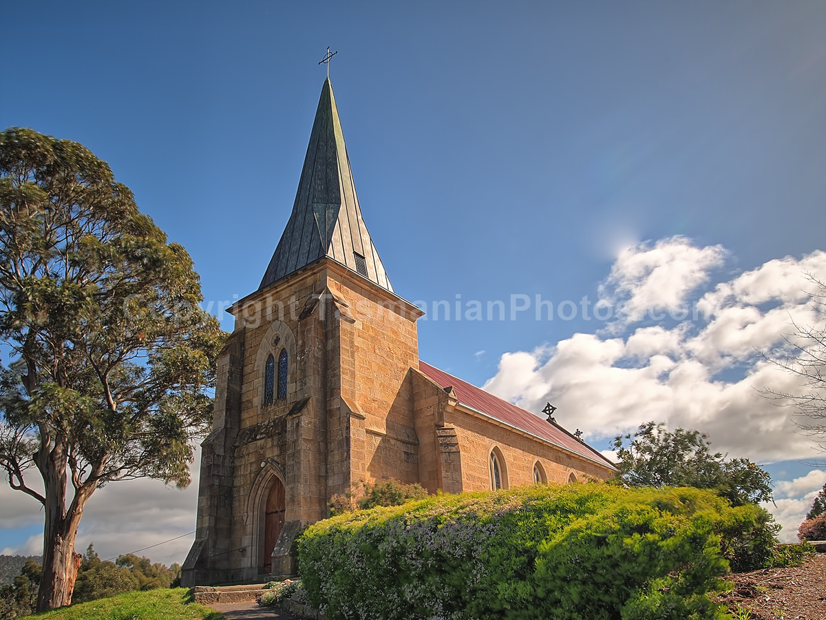 St John the Evangelist Catholic Church.  Oldest Catholic Church in Australia. Richmond, Tasmania. (martin chambers: tasmanianphotos.com) (01/10/20) : St-John-the-Evangelist-Catholic-Church-Tasmania_20201001-172037