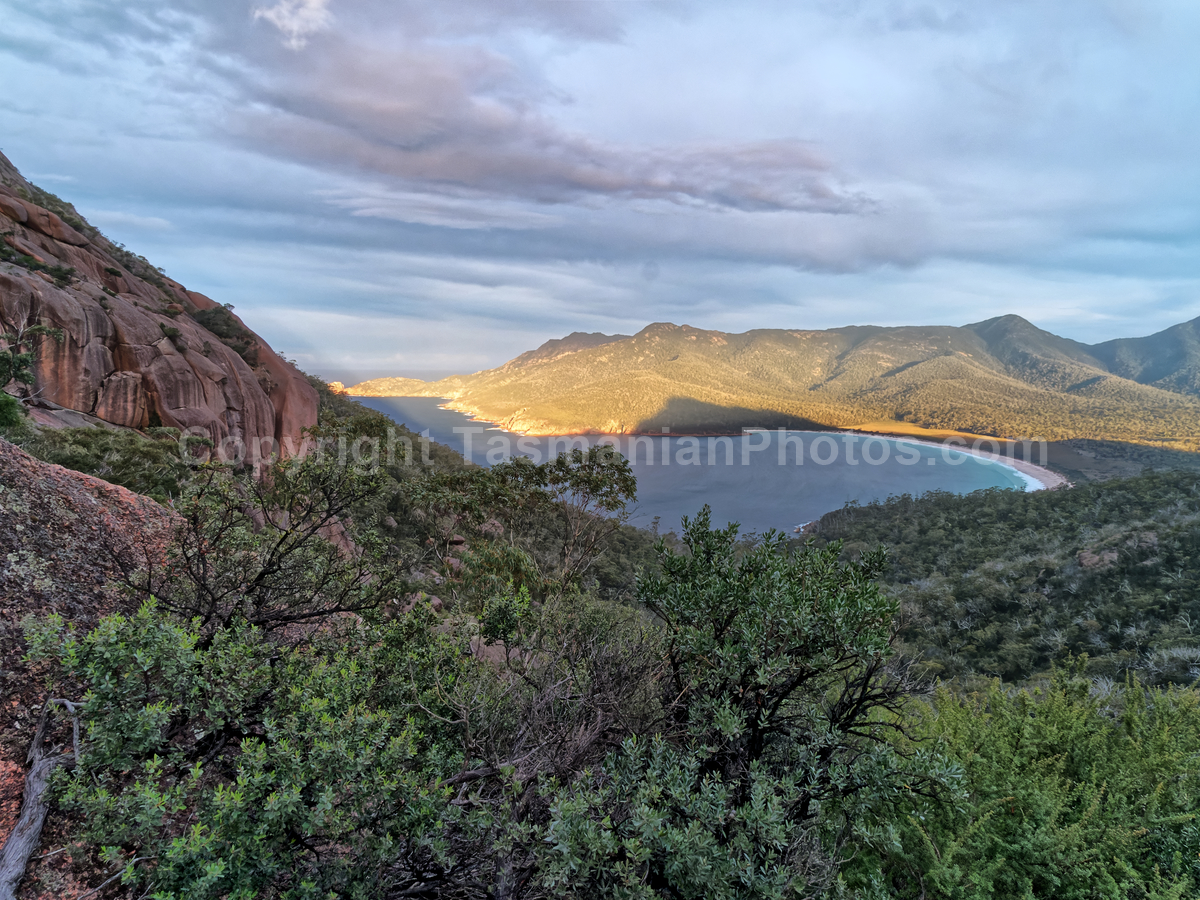 View from Wineglass Bay Lookout, Freycinet, Tasmania. (martin chambers: tasmanianphotos.com) (12/07/21) : Wineglass-Bay-Lookout-Tasmania_20210712-150350