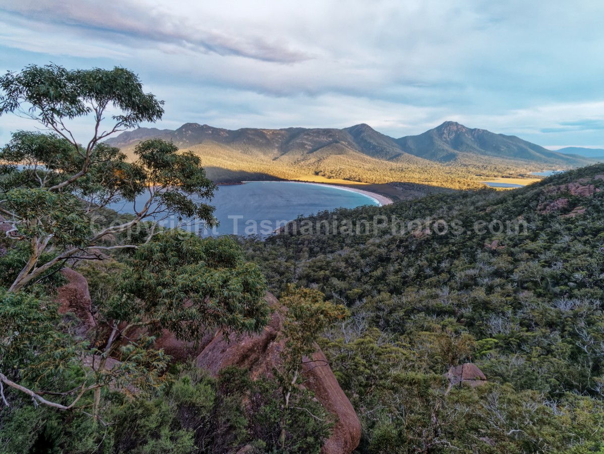 View from Wineglass Bay Lookout, Freycinet, Tasmania. (martin chambers: tasmanianphotos.com) (12/07/21) : Wineglass-Bay-Lookout-Tasmania_20210712-150408